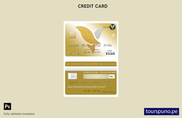 lista para imprimir plantilla de tarjeta visa del banco Acleda de Camboya